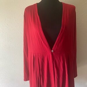 Women’s size medium J Jill wearable collection Red cardigan T22